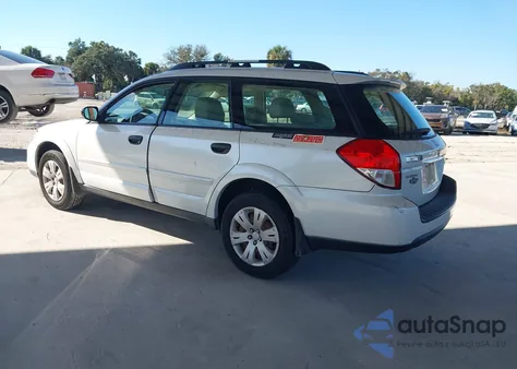 2009 Subaru Outback 2.5I z USA, uszkodzony, nr VIN 4S4BP60C596326982